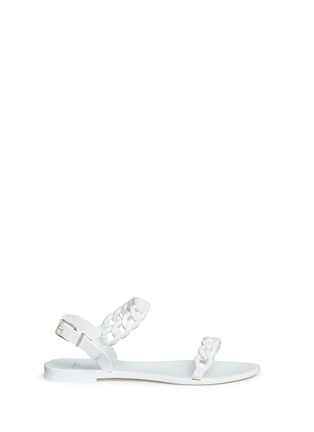 Main View - Click To Enlarge - GIVENCHY - Chain strap jelly sandals