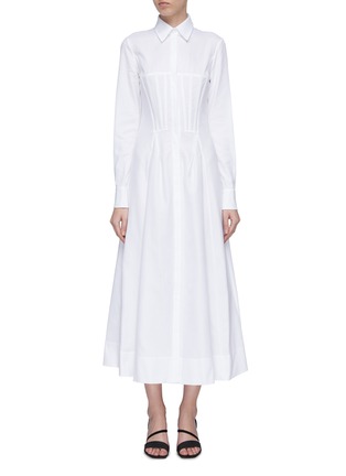 Main View - Click To Enlarge Main View - Click To Enlarge - Gabriela Hearst - 'Eugene' darted panel flared shirt dress