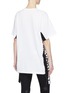Back View - Click To Enlarge - STELLA MCCARTNEY - Logo sash drape outseam T-shirt