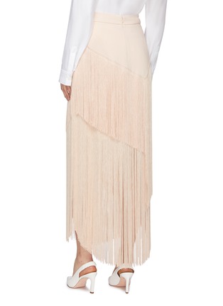Back View - Click To Enlarge - STELLA MCCARTNEY - Tiered fringe skirt