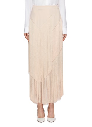 Main View - Click To Enlarge - STELLA MCCARTNEY - Tiered fringe skirt