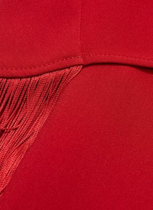 Detail View - Click To Enlarge - STELLA MCCARTNEY - 'Georgia' fringe overlay cady dress