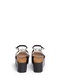 Back View - Click To Enlarge - MC Q SHOES - 'Lotta' metallic platform wedge sandals