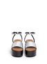 Figure View - Click To Enlarge - MC Q SHOES - 'Lotta' metallic platform wedge sandals