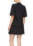 Back View - Click To Enlarge - STELLA MCCARTNEY - Ditsy print hook-and-eye front silk dress