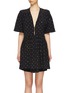 Main View - Click To Enlarge - STELLA MCCARTNEY - Ditsy print hook-and-eye front silk dress