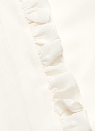  - STELLA MCCARTNEY - Ruffle trim silk crepe shirt