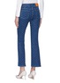 Back View - Click To Enlarge - STELLA MCCARTNEY - Monogram print cropped flared jeans