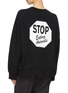 Back View - Click To Enlarge - STELLA MCCARTNEY - 'Go Veggie' slogan print oversized sweatshirt