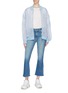 Figure View - Click To Enlarge - STELLA MCCARTNEY - Broderie anglaise mesh bomber jacket