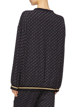 Back View - Click To Enlarge - STELLA MCCARTNEY - Monogram print crepe top