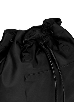 Detail View - Click To Enlarge - TORY BURCH - Leather trim nylon backpack