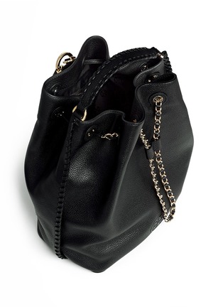 Detail View - Click To Enlarge - TORY BURCH - 'Marion' leather bucket backpack