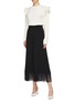 Figure View - Click To Enlarge - STELLA MCCARTNEY - Fringe cuff culottes