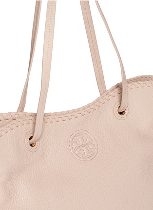 Detail View - Click To Enlarge - TORY BURCH - 'Marion' whipstitch slouchy leather tote