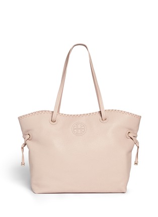 Main View - Click To Enlarge - TORY BURCH - 'Marion' whipstitch slouchy leather tote
