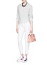 Detail View - Click To Enlarge - TORY BURCH - 'Robinson' micro double zip leather tote
