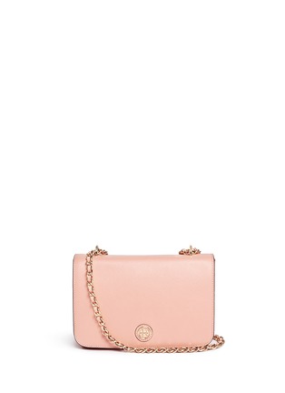 Main View - Click To Enlarge - TORY BURCH - 'Robinson' adjustable leather shoulder bag