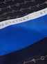  - STELLA MCCARTNEY - Tie cuff chevron stripe monogram print silk top