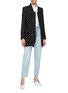 Figure View - Click To Enlarge - STELLA MCCARTNEY - Monogram embroidered wool blend coat