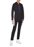 Figure View - Click To Enlarge - STELLA MCCARTNEY - Logo sash drape outseam oversized hoodie