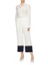 Figure View - Click To Enlarge - STELLA MCCARTNEY - Ditzy print silk pyjama shirt