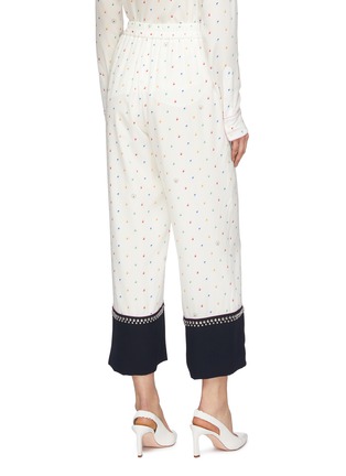 Back View - Click To Enlarge - STELLA MCCARTNEY - Stud cuff ditzy print pyjama pants