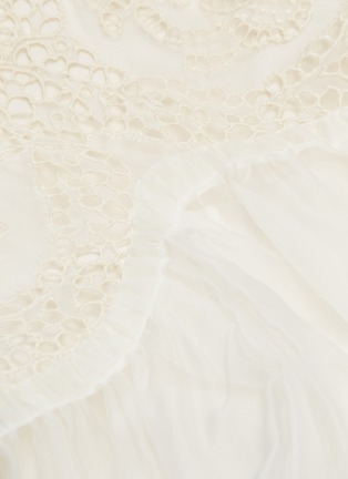 Detail View - Click To Enlarge - STELLA MCCARTNEY - Broderie anglaise silk tulle overlay dress