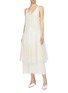 Figure View - Click To Enlarge - STELLA MCCARTNEY - Broderie anglaise silk tulle overlay dress