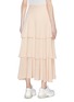 Back View - Click To Enlarge - STELLA MCCARTNEY - Tiered silk skirt