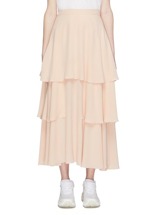 Main View - Click To Enlarge - STELLA MCCARTNEY - Tiered silk skirt