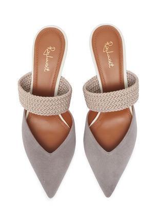 Detail View - Click To Enlarge - MALONE SOULIERS - 'Maisie Luwolt' braided band suede mules