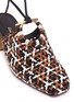 Detail View - Click To Enlarge - SALVATORE FERRAGAMO - 'Laino' Gancini ring woven leather mules