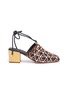 Main View - Click To Enlarge - SALVATORE FERRAGAMO - 'Laino' Gancini ring woven leather mules