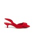 Main View - Click To Enlarge - SALVATORE FERRAGAMO - 'Reda' bow suede slingback pumps