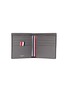 Figure View - Click To Enlarge - THOM BROWNE  - Stripe pebble grain leather bifold wallet