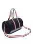 Detail View - Click To Enlarge - THOM BROWNE  - Stripe strap duffel bag