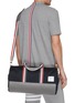 Front View - Click To Enlarge - THOM BROWNE  - Stripe strap duffel bag