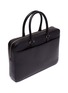 Detail View - Click To Enlarge - THOM BROWNE  - Stripe leather business bag
