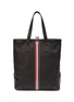 Main View - Click To Enlarge - THOM BROWNE  - Stripe leather tote