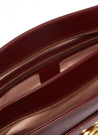 Detail View - Click To Enlarge - GUCCI - 'Arli' GG logo leather tote