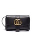 Main View - Click To Enlarge - GUCCI - 'Arli' GG logo small leather crossbody bag