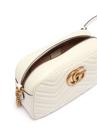 Detail View - Click To Enlarge - GUCCI - GG Marmont' small matelassé leather bag