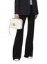 Front View - Click To Enlarge - GUCCI - 'GG Marmont' small matelassé leather shoulder bag