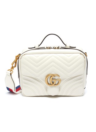 Main View - Click To Enlarge - GUCCI - 'GG Marmont' small matelassé leather shoulder bag