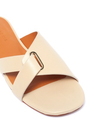 Detail View - Click To Enlarge - CLERGERIE - 'Aston' cross strap leather sandals