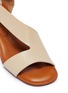 Detail View - Click To Enlarge - CLERGERIE - 'Abstract' asymmetric strap leather sandals