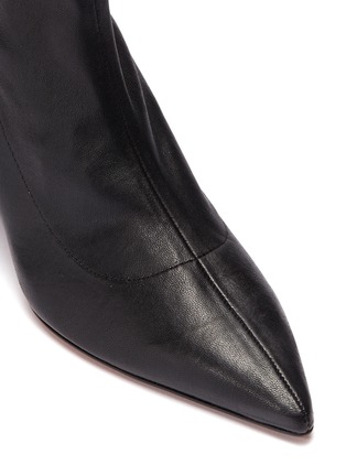 Detail View - Click To Enlarge - CLERGERIE - 'Alaska' twist heel leather ankle boots