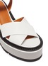 Detail View - Click To Enlarge - CLERGERIE - 'Alive' leather wedge sandals