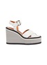 Main View - Click To Enlarge - CLERGERIE - 'Alive' leather wedge sandals